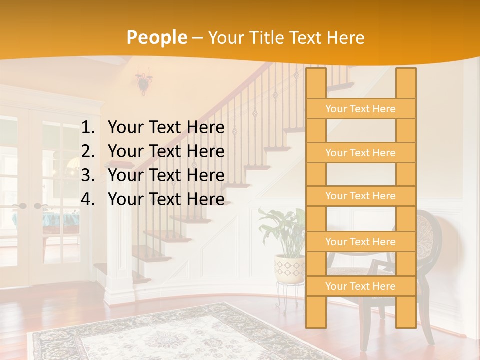 Corridor Hallway Living PowerPoint Template