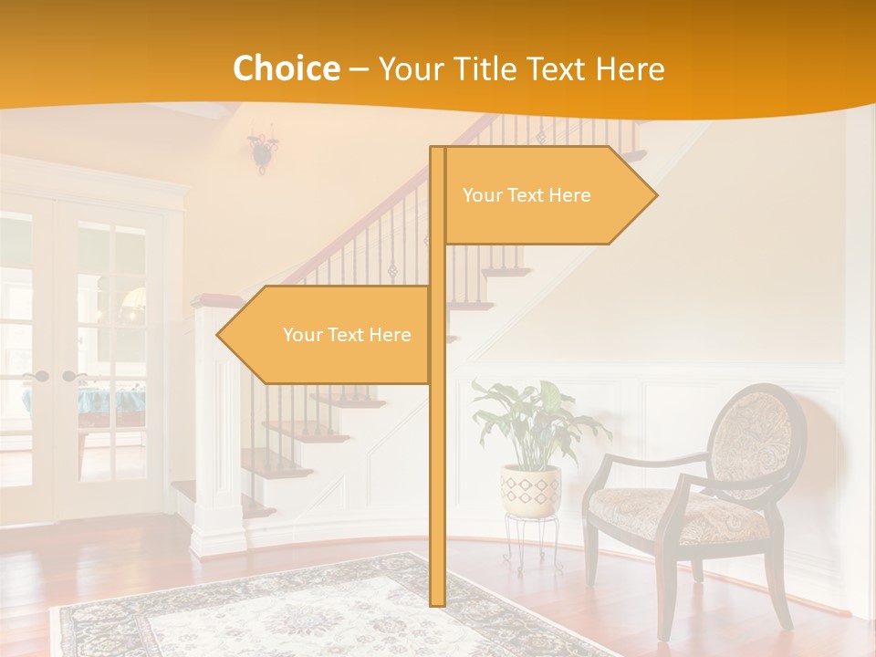 Corridor Hallway Living PowerPoint Template