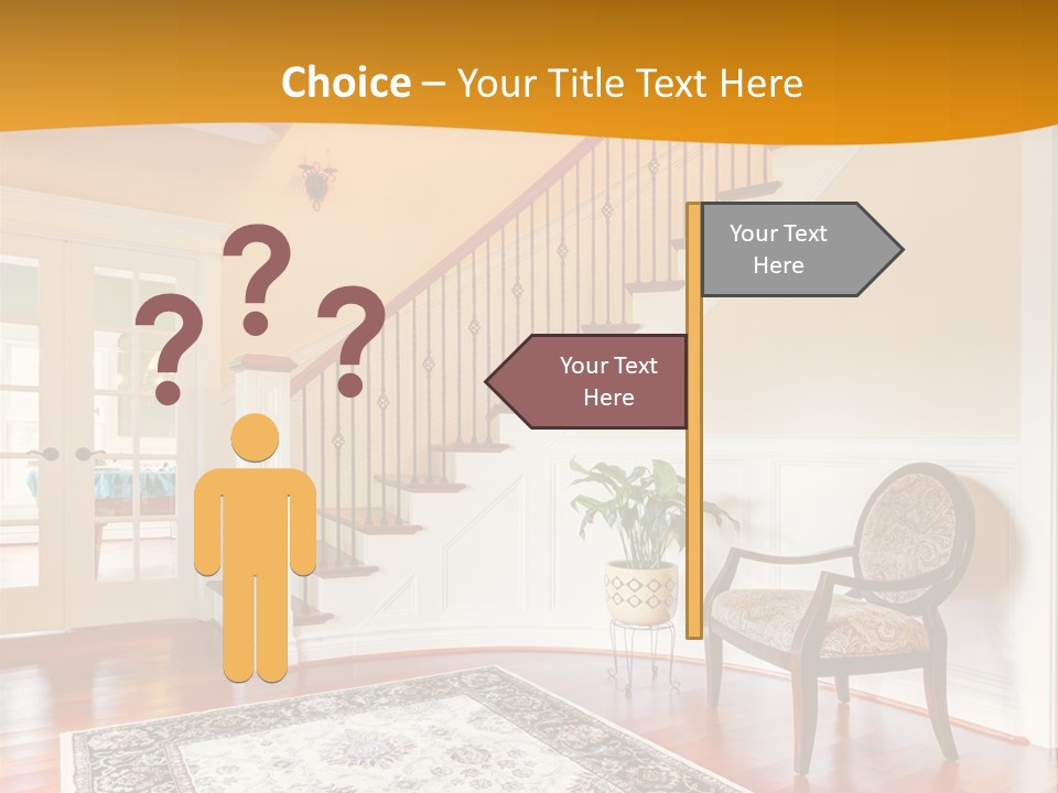 Corridor Hallway Living PowerPoint Template
