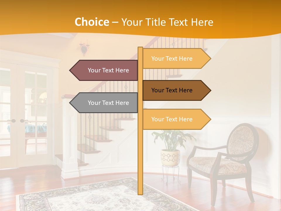 Corridor Hallway Living PowerPoint Template