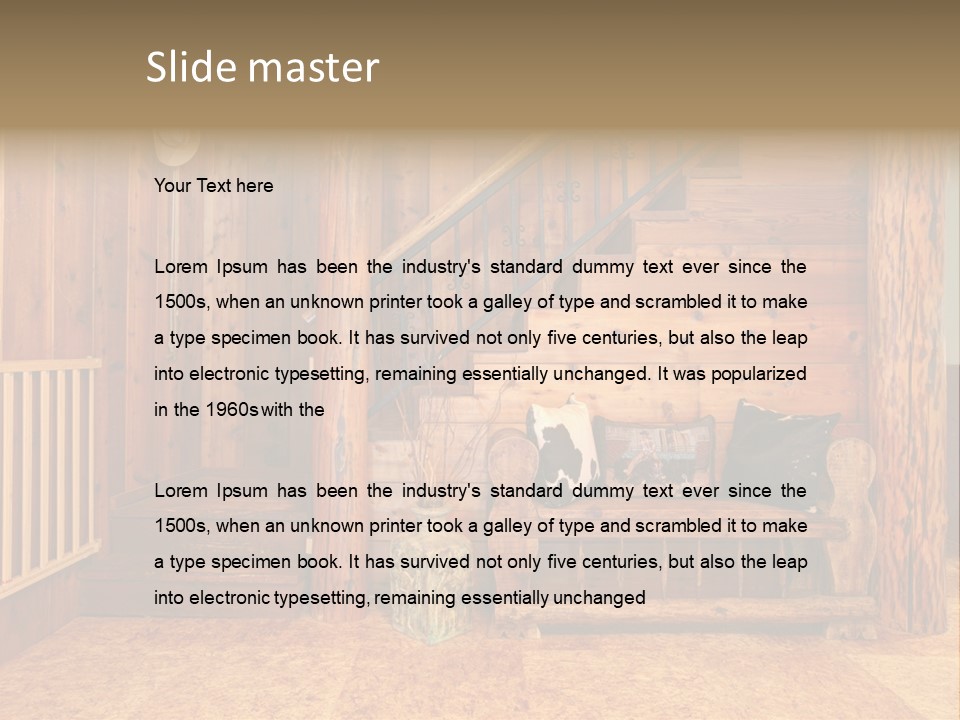 Natural Old Cowboy PowerPoint Template