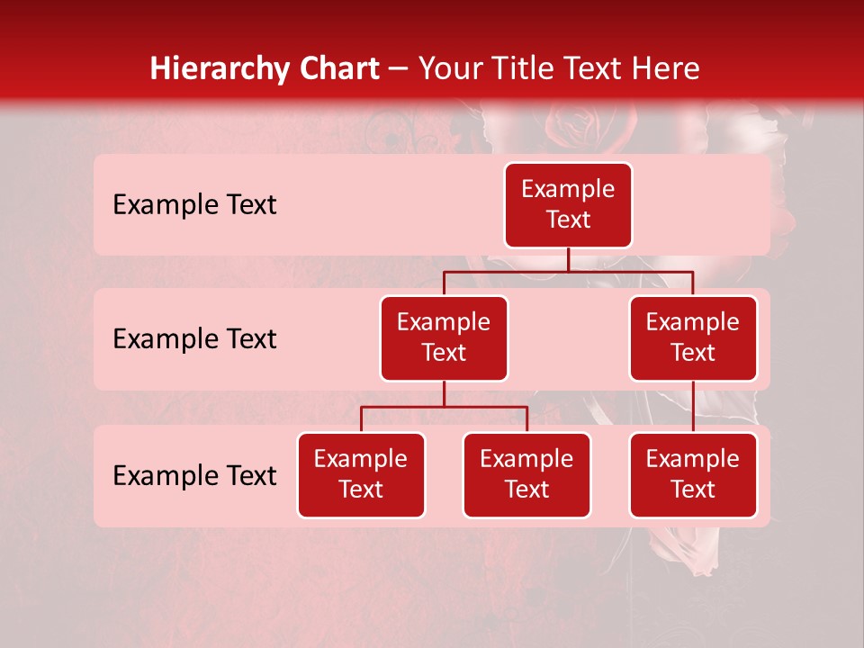 Kwiat Czerwony Kartka PowerPoint Template
