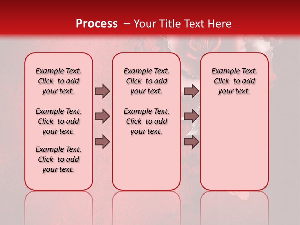 Kwiat Czerwony Kartka PowerPoint Template