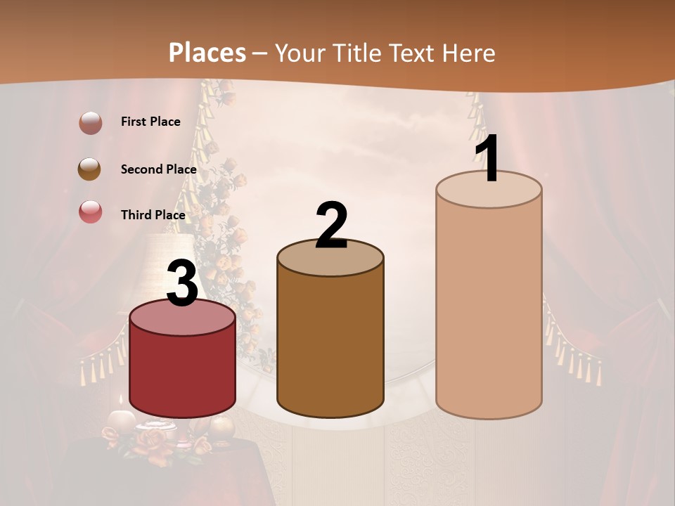 Obrus Wiktoria Czerwony PowerPoint Template