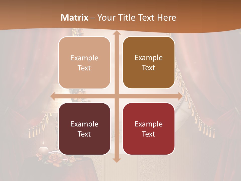 Obrus Wiktoria Czerwony PowerPoint Template