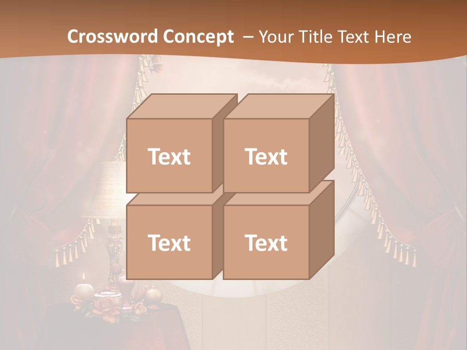 Obrus Wiktoria Czerwony PowerPoint Template