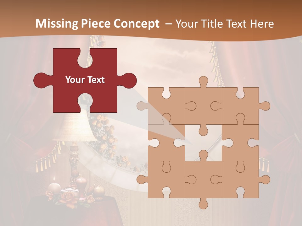 Obrus Wiktoria Czerwony PowerPoint Template