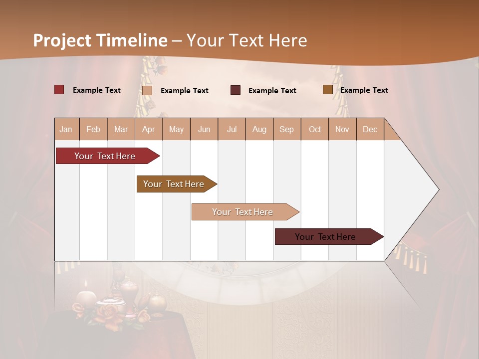 Obrus Wiktoria Czerwony PowerPoint Template