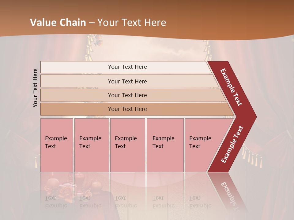 Obrus Wiktoria Czerwony PowerPoint Template