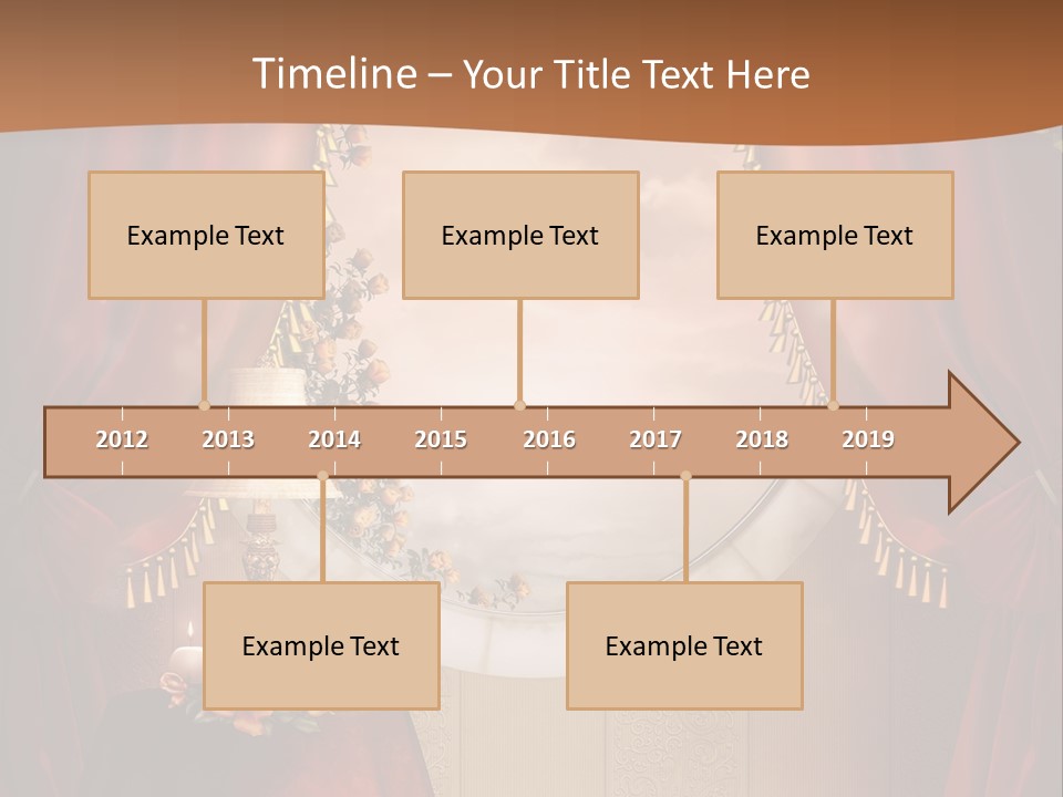 Obrus Wiktoria Czerwony PowerPoint Template