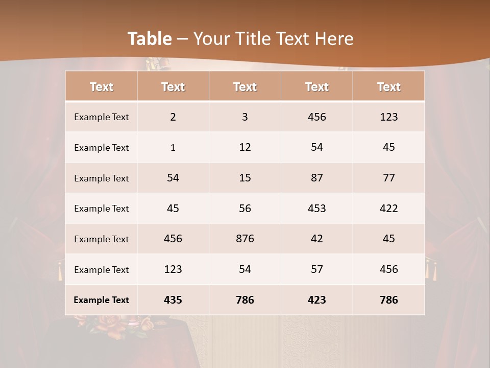 Obrus Wiktoria Czerwony PowerPoint Template