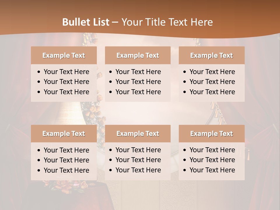 Obrus Wiktoria Czerwony PowerPoint Template