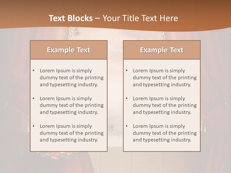 Obrus Wiktoria Czerwony PowerPoint Template