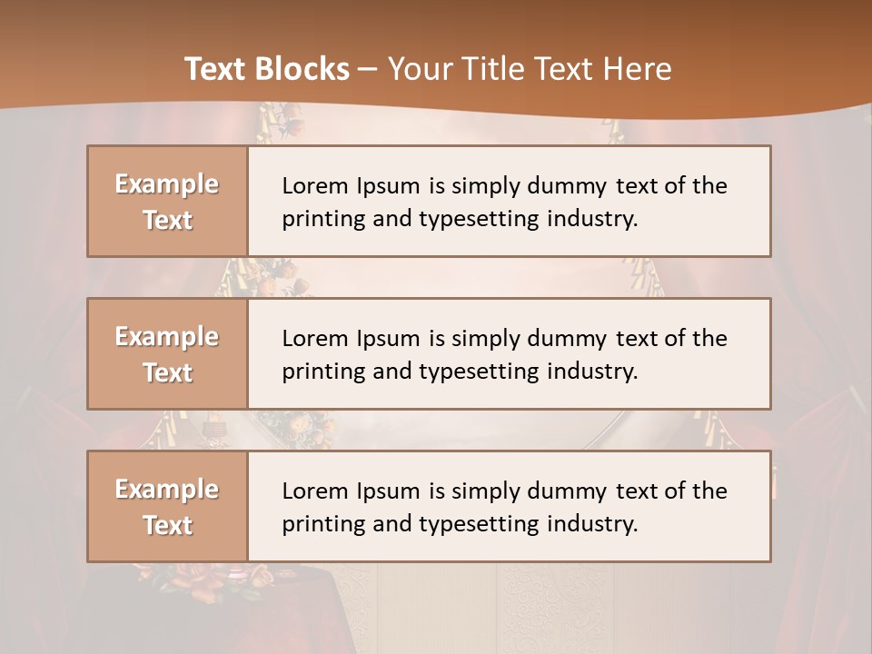 Obrus Wiktoria Czerwony PowerPoint Template