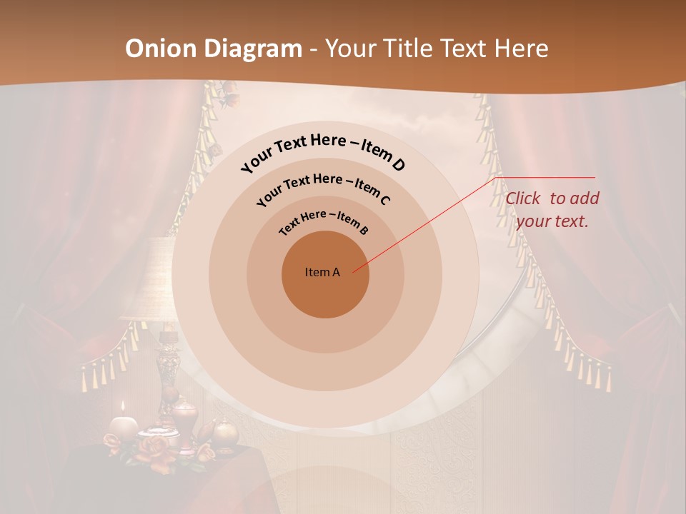 Obrus Wiktoria Czerwony PowerPoint Template