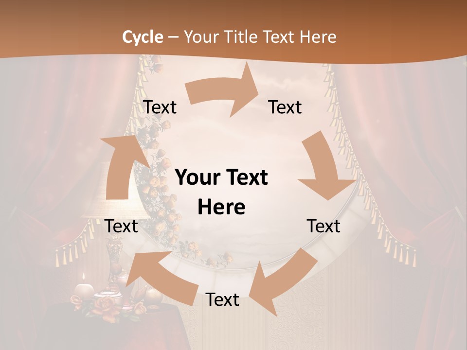 Obrus Wiktoria Czerwony PowerPoint Template