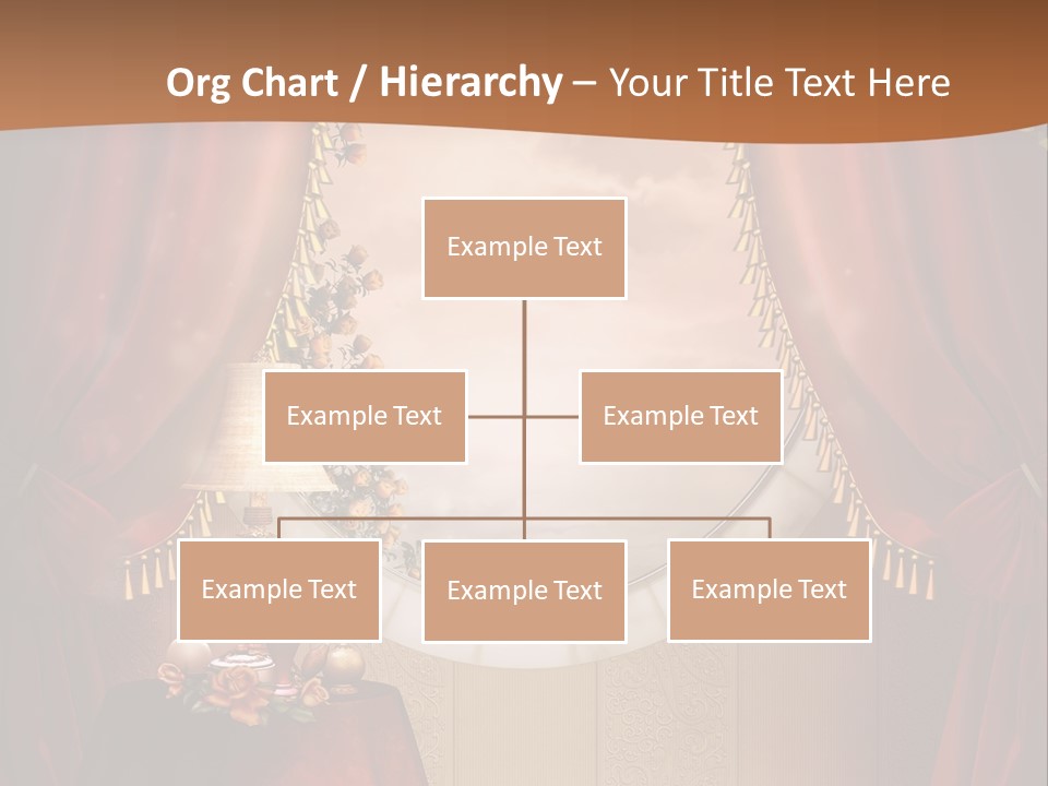 Obrus Wiktoria Czerwony PowerPoint Template