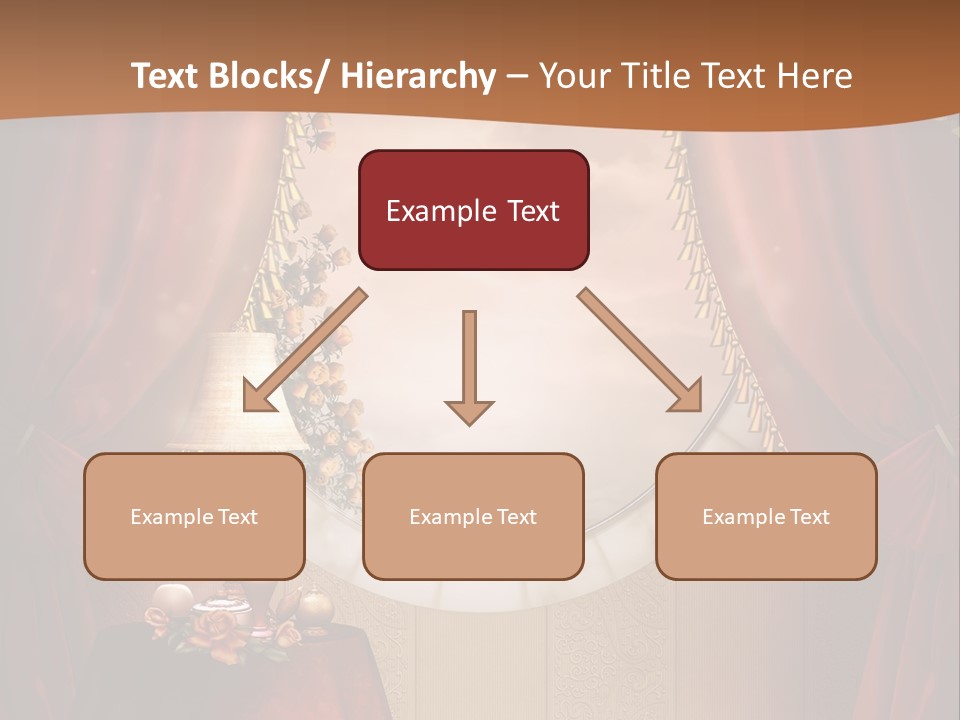 Obrus Wiktoria Czerwony PowerPoint Template