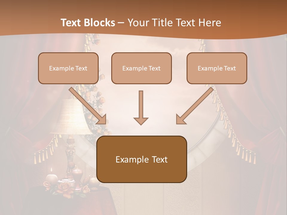 Obrus Wiktoria Czerwony PowerPoint Template