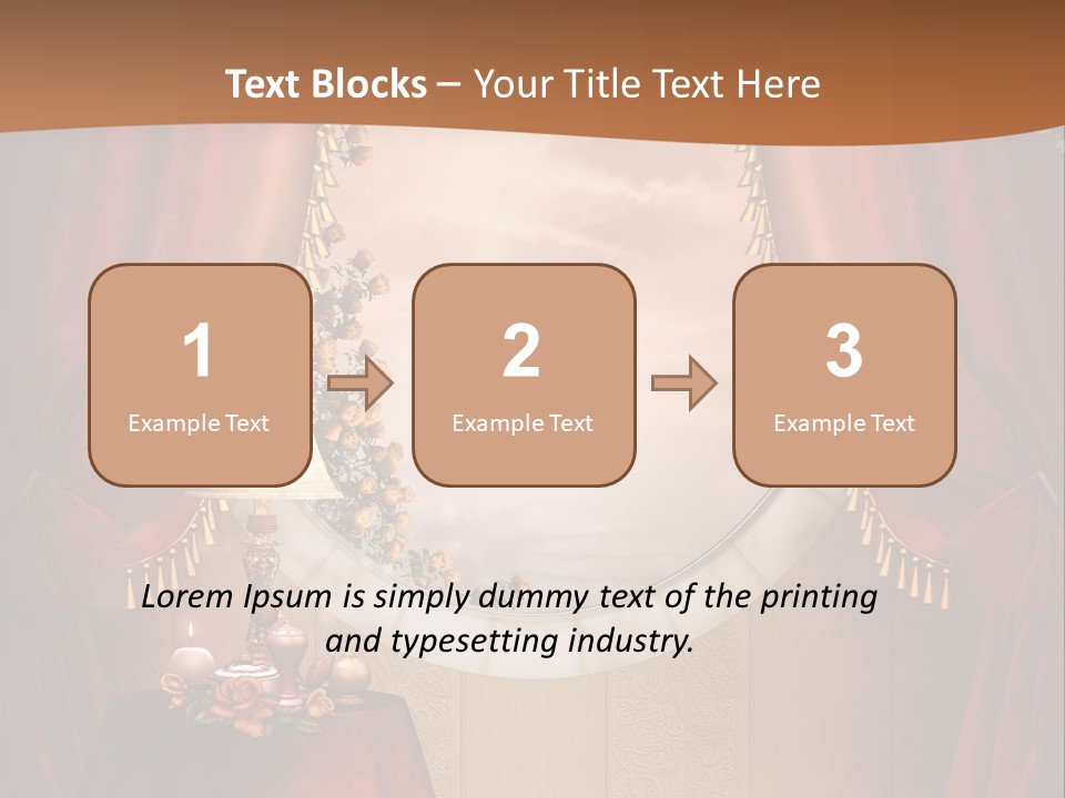 Obrus Wiktoria Czerwony PowerPoint Template