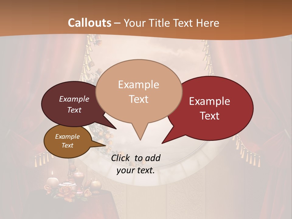 Obrus Wiktoria Czerwony PowerPoint Template