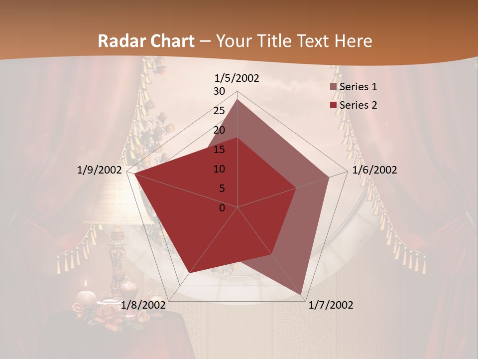 Obrus Wiktoria Czerwony PowerPoint Template