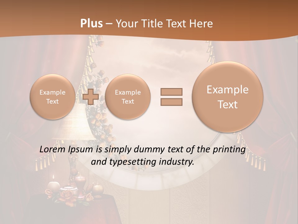 Obrus Wiktoria Czerwony PowerPoint Template