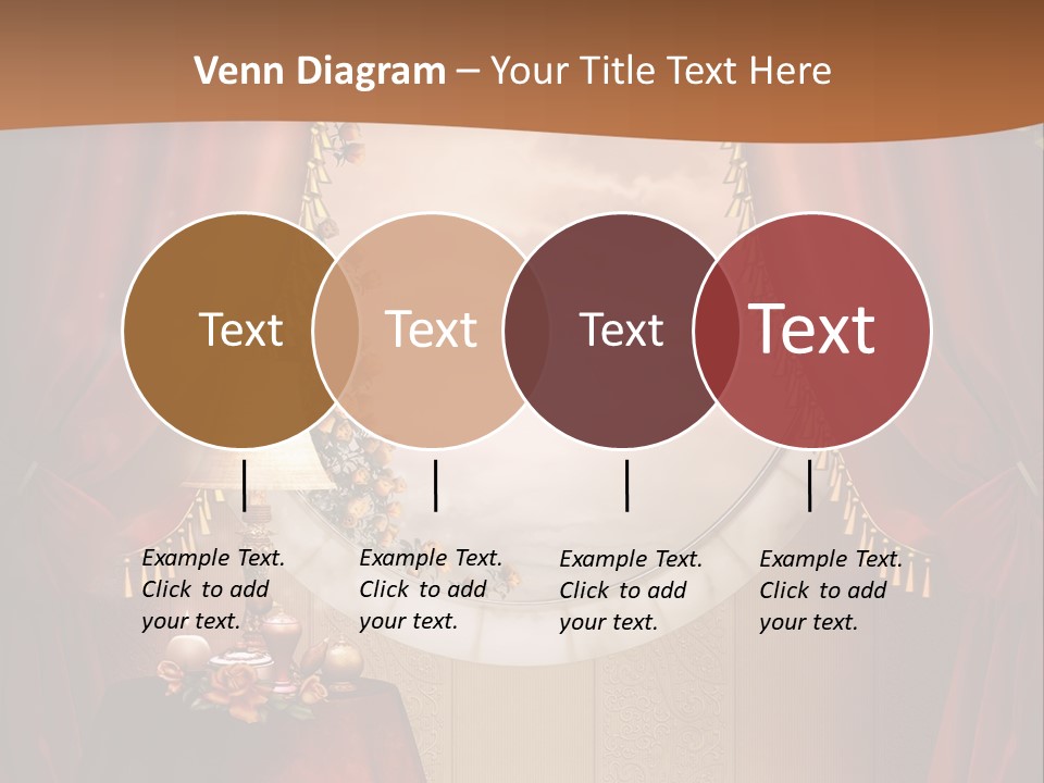 Obrus Wiktoria Czerwony PowerPoint Template