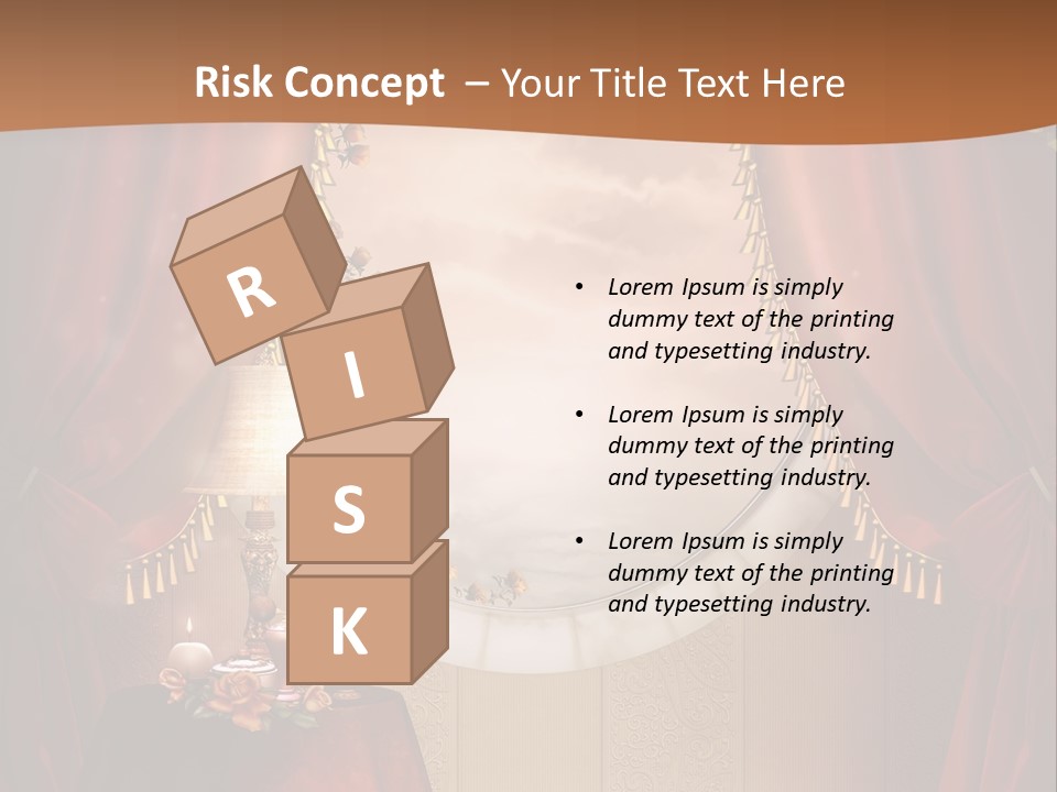 Obrus Wiktoria Czerwony PowerPoint Template