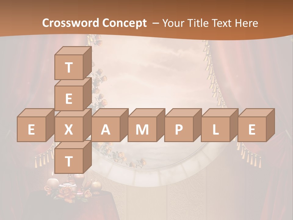 Obrus Wiktoria Czerwony PowerPoint Template