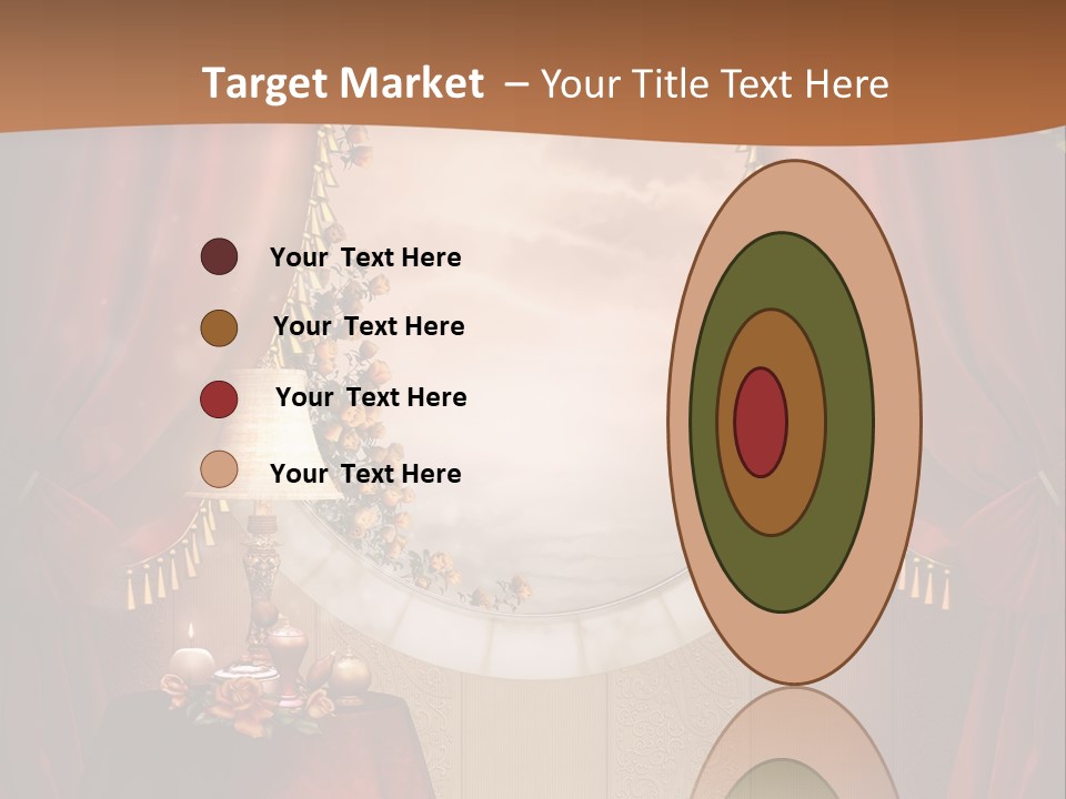 Obrus Wiktoria Czerwony PowerPoint Template