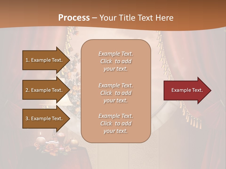 Obrus Wiktoria Czerwony PowerPoint Template