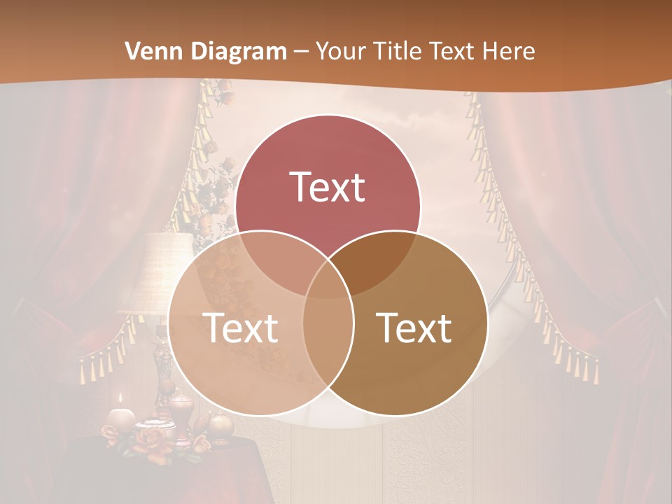 Obrus Wiktoria Czerwony PowerPoint Template