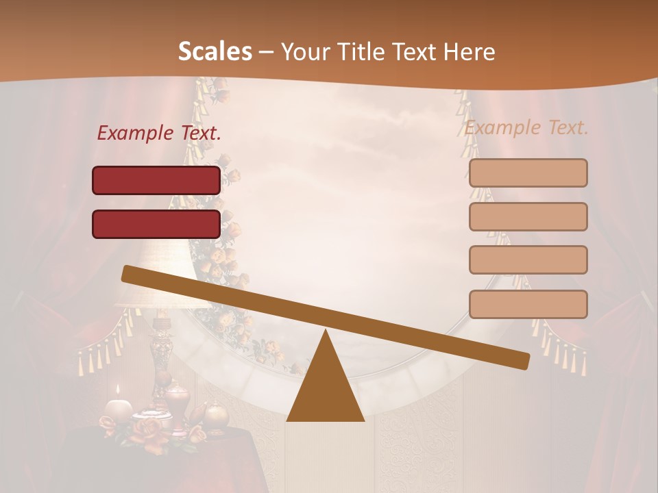 Obrus Wiktoria Czerwony PowerPoint Template