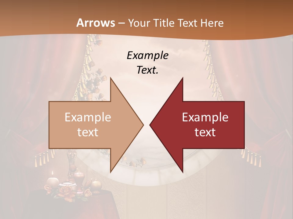 Obrus Wiktoria Czerwony PowerPoint Template