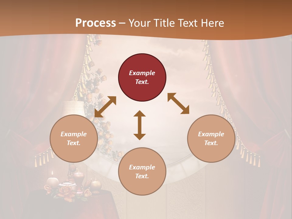 Obrus Wiktoria Czerwony PowerPoint Template