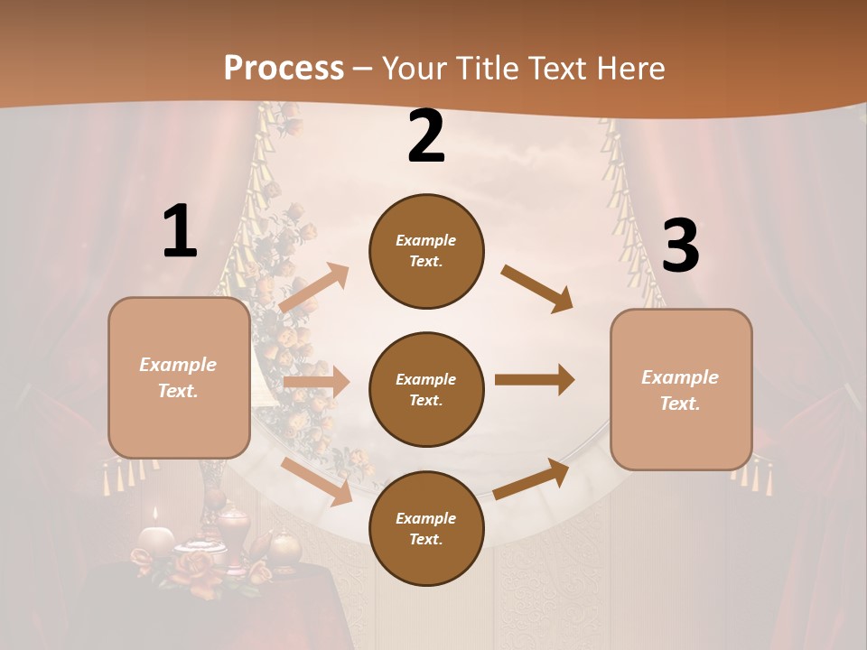 Obrus Wiktoria Czerwony PowerPoint Template