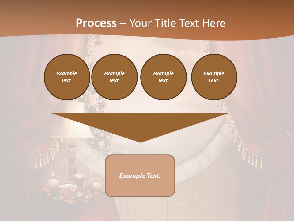 Obrus Wiktoria Czerwony PowerPoint Template