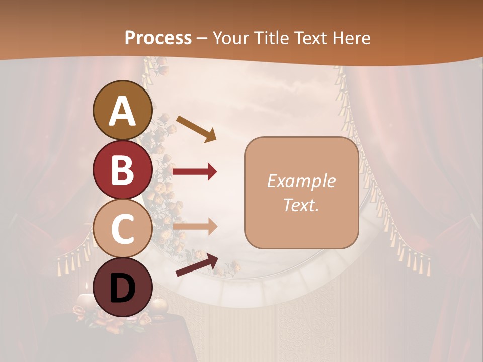 Obrus Wiktoria Czerwony PowerPoint Template