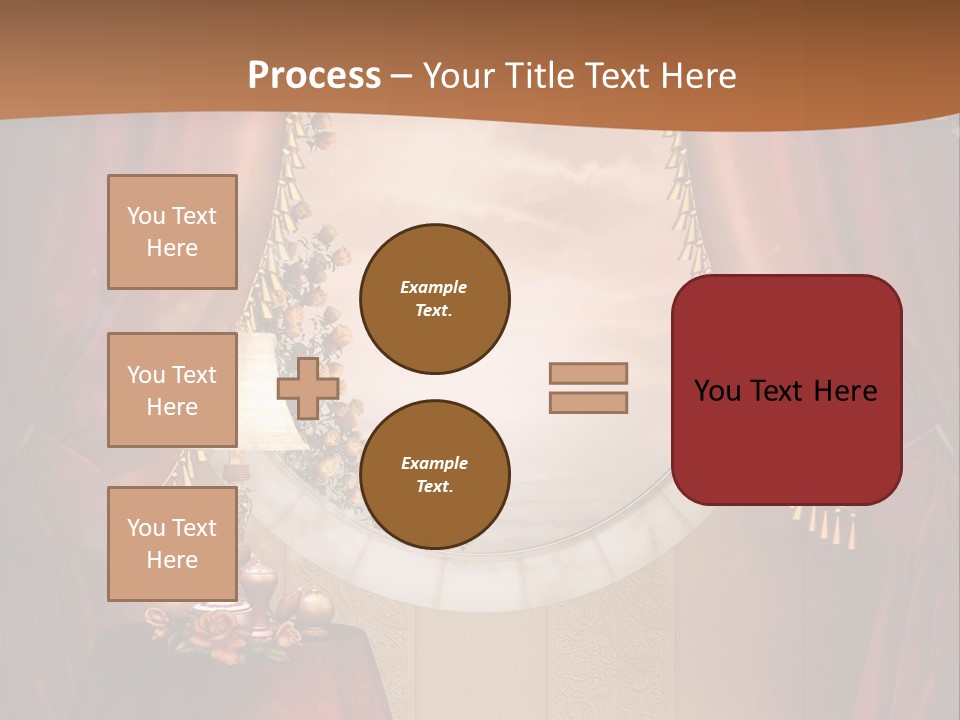 Obrus Wiktoria Czerwony PowerPoint Template