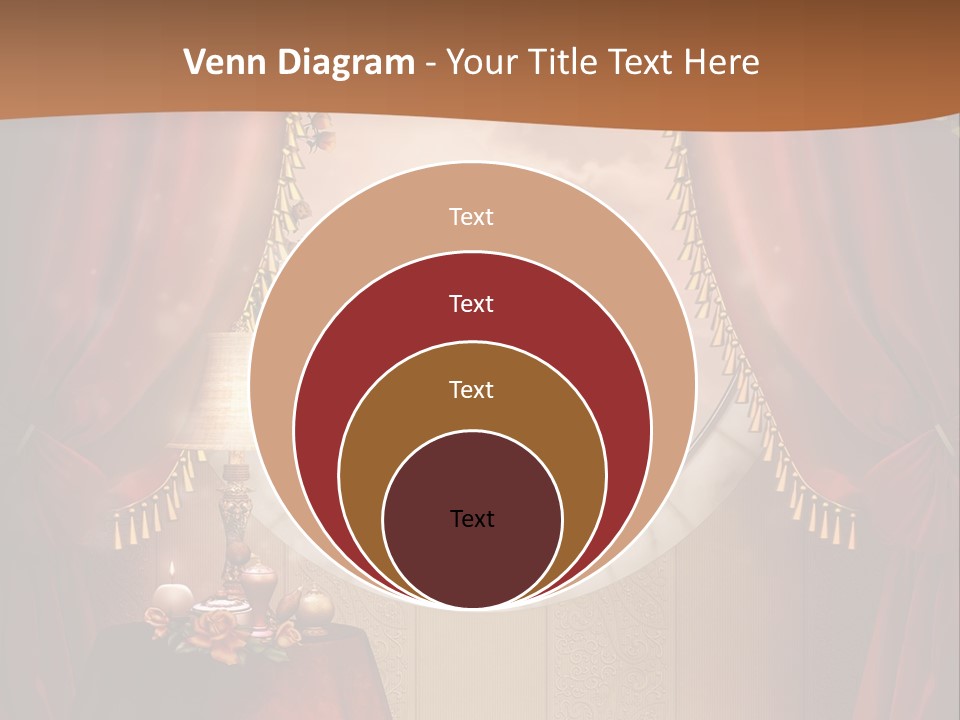 Obrus Wiktoria Czerwony PowerPoint Template