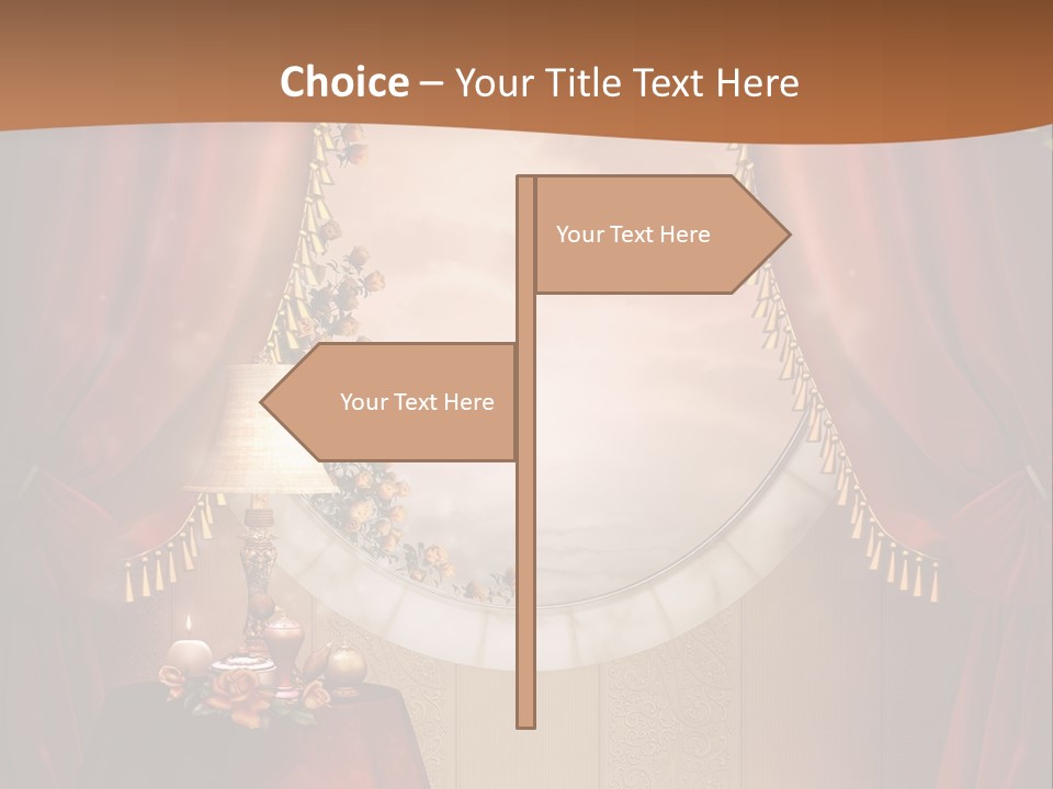 Obrus Wiktoria Czerwony PowerPoint Template