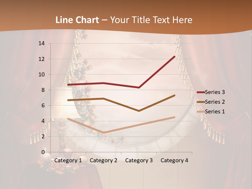 Obrus Wiktoria Czerwony PowerPoint Template