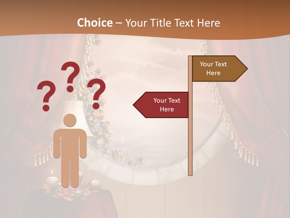 Obrus Wiktoria Czerwony PowerPoint Template