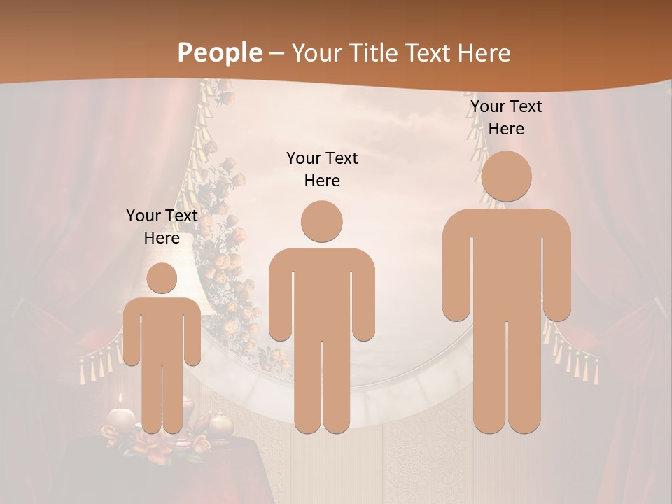 Obrus Wiktoria Czerwony PowerPoint Template