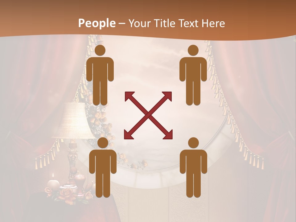 Obrus Wiktoria Czerwony PowerPoint Template