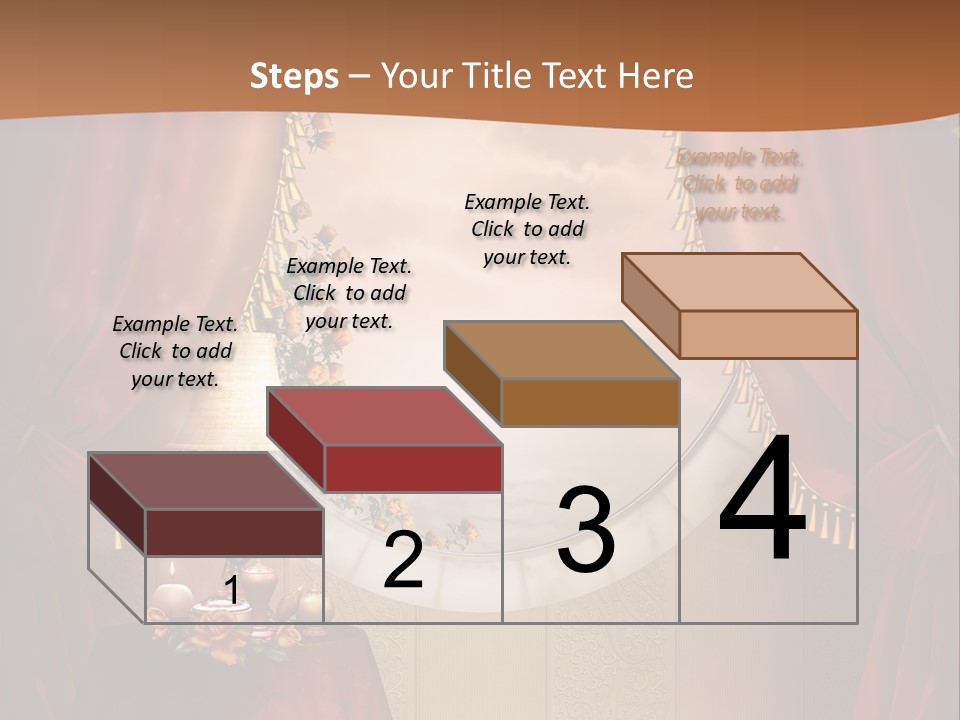 Obrus Wiktoria Czerwony PowerPoint Template