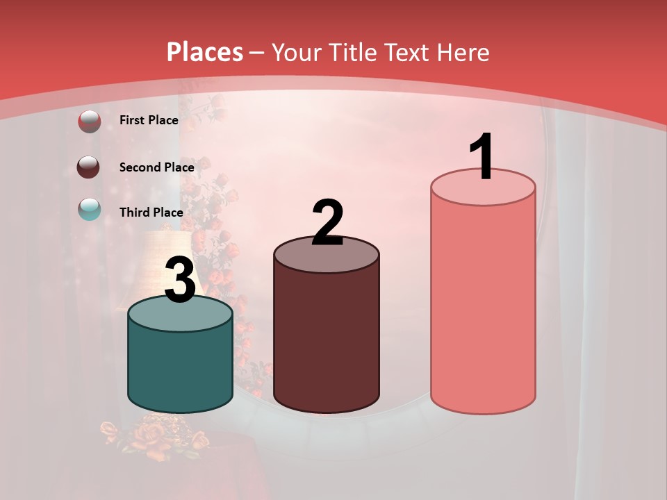 Pok Czerwony Obrus PowerPoint Template