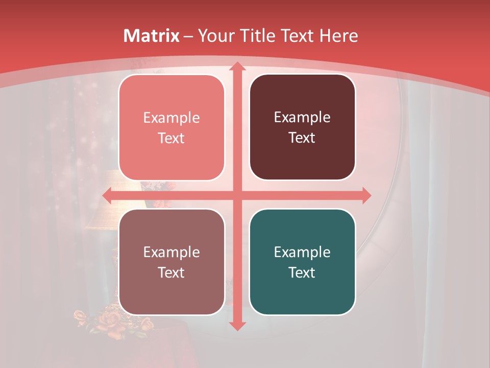 Pok Czerwony Obrus PowerPoint Template