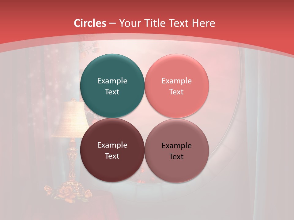 Pok Czerwony Obrus PowerPoint Template